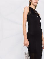 Thumbnail for your product : Givenchy Semi-Sheer Fine-Ribbed Sleeveless Dress
