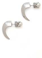Thumbnail for your product : Rebecca Minkoff Curbs Front Back Stud Earrings