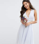 Thumbnail for your product : TFNC Wedding Embellished Midi Dress With Plunge Neck