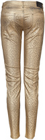 Thumbnail for your product : Faith Connexion Metal Jacquard Slim Fit Jeans in Gold Gr. 24