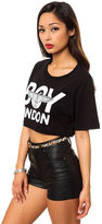 Thumbnail for your product : Boy London The Crop Boy Tee