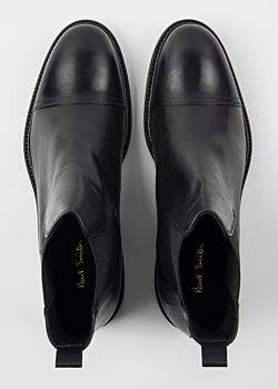 Men's Black Leather 'Jake' Chelsea Boots