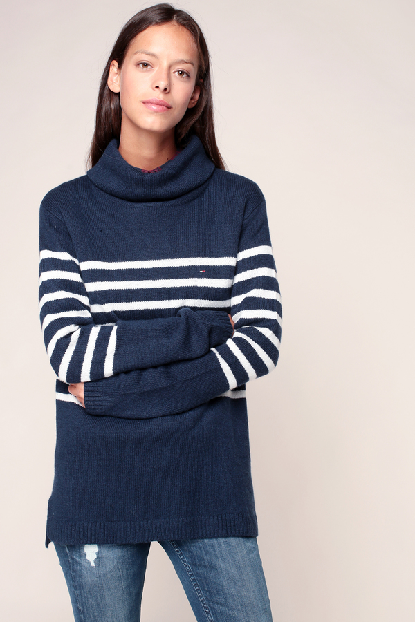 Tommy Hilfiger Pull Laine Marine Rayé Blanc Logo Brodé Sweater - ShopStyle  Clothes and Shoes