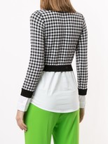 Thumbnail for your product : Paule Ka Checked Cropped Cardigan