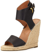 Thumbnail for your product : Joie Palo Leather Espadrille Wedge, Black