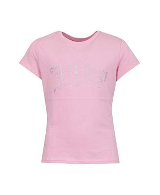Juicy Couture Childrenswear Gothic Diamante Logo T-shirt Colour: PINK,