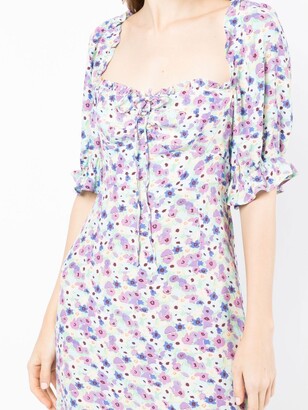 Rixo Floral-Print Midi-Dress
