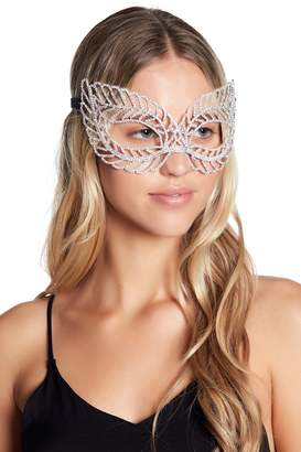Natasha Accessories Leaf Crystal Eye Mask