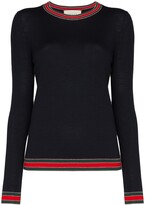 Thumbnail for your product : Gucci Web trim jumper