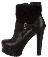 Thumbnail for your product : Patrizia Pepe Leather Platform Booties