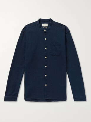 Oliver Spencer Grandad-Collar Cotton Shirt
