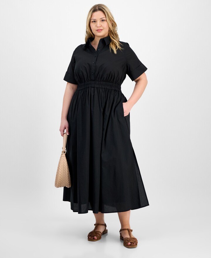 Plus Size Macy's Women's Clearance Clothing Midi Dress