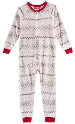 Macy's Family Pajamas Matching Winter Fairisle One-Piece, Available in Toddler and Kids, Created for