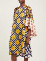 Thumbnail for your product : Biyan Athea Hibiscus Print Silk Dress - Womens - Yellow Multi