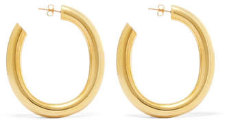 Laura Lombardi Curve Gold-tone Hoop Earrings
