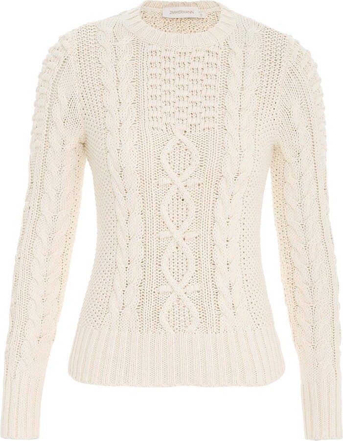 Zimmermann Wonderland Chunky Cable Jumper - ShopStyle Sweaters