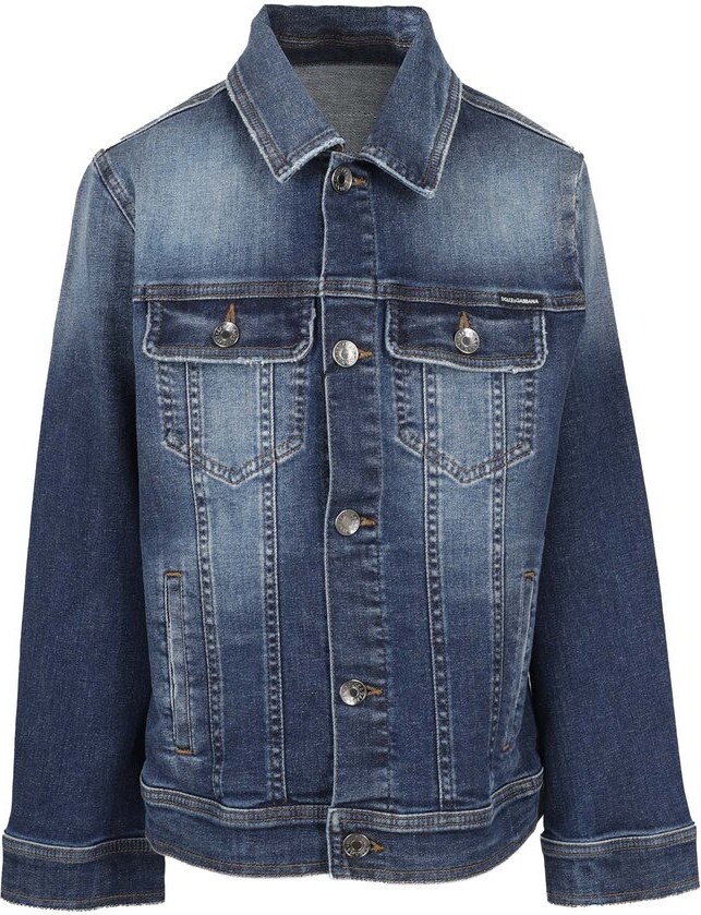 Dolce & Gabbana Kids Buttoned Long-Sleeved Denim Jacket
