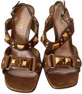 Beige Leather Sandals 