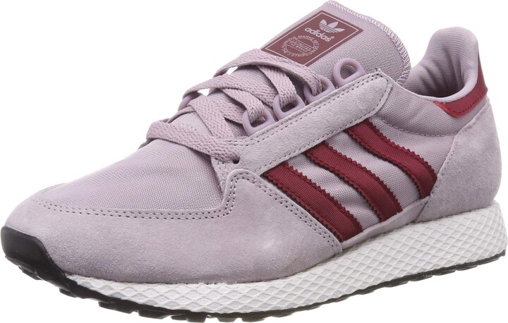 burgundy adidas trainers womens