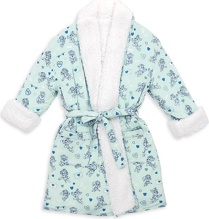 Bellabu Bear Little Boy's Paw Patrol Valentine's Sherpa Robe