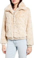 Thumbnail for your product : MinkPink Envy Me Faux Fur Bomber Jacket
