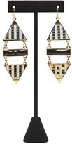 Thumbnail for your product : Wet Seal Triangular Glitter & Stones Earrings