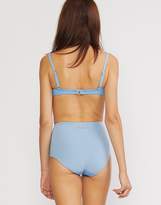 Thumbnail for your product : Cynthia Rowley Blue Fiji Bikini Top