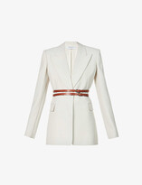 Thumbnail for your product : Gabriela Hearst Daniel belted wool blazer jacket