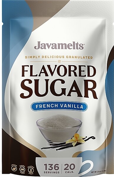 Javamelts French Vanilla Flavored Sugar Resealable Bag (888840C)