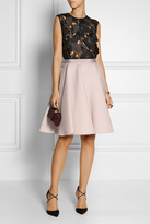 Thumbnail for your product : Giambattista Valli Wool and silk-blend A-line skirt