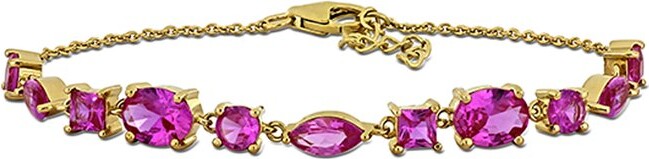 Rina Limor Fine Jewelry Gold-Plated Silver 7.00 ct. tw. Lab-Grown Sapphire Bracelet