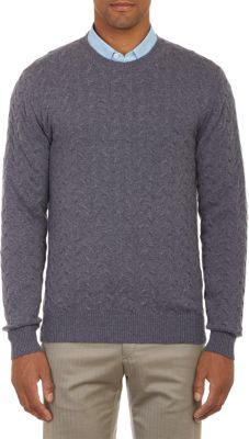 Brioni Cable-Knit Sweater