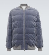 Thumbnail for your product : Brunello Cucinelli Wool and cashmere bomber jacket