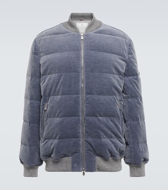 Brunello Cucinelli Wool and cashmere bomber jacket