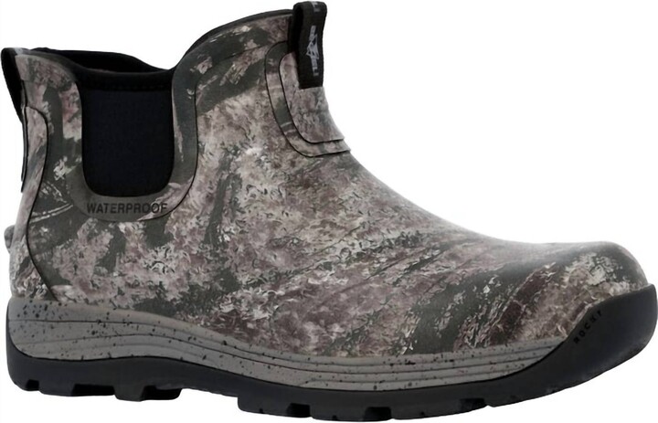 Rocky Men's Realtree Aspect Soft Toe Stryker 5" Waterproof Pull On Boot In Mossy Oak