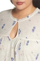 Thumbnail for your product : Lucky Brand Border Print Peasant Blouse