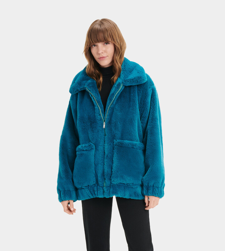 aqua fur jacket