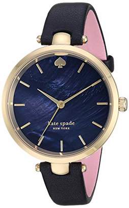 Kate Spade Women's Holland Stainless Steel Quartz Watch with Leather Strap