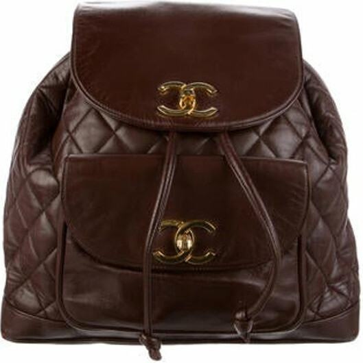 Chanel Vintage Quilted CC Backpack - ShopStyle