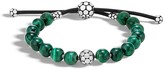 Thumbnail for your product : John Hardy Sterling Silver Dot Bead Bracelet with Malachite