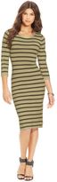 Thumbnail for your product : Planet Gold Juniors' Striped Bodycon Dress
