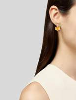 Thumbnail for your product : Temple St. Clair 18K Diamond-Accented Amber Trio Drop Earrings yellow 18K Diamond-Accented Amber Trio Drop Earrings