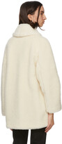 Thumbnail for your product : Max Mara Off-White Alpaca & Silk Teddy Coat