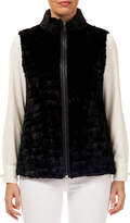 Thumbnail for your product : Gorski Zip-Front Grooved Mink Sections Fur Vest