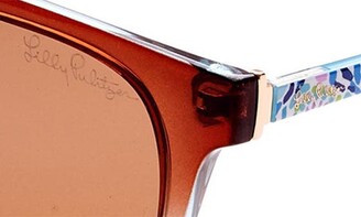 Lilly Pulitzer 54mm Polarized Aviator Sunglasses