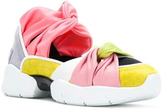 Emilio Pucci knotted cutout sneakers