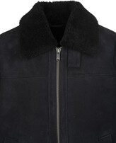 Thumbnail for your product : Dondup Man Black Suede And Shearling Jacket