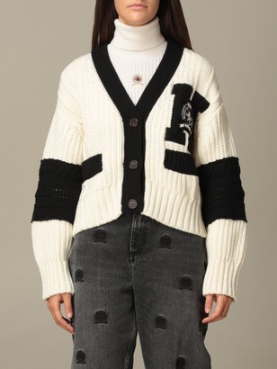 Tommy Hilfiger Cardigan Oversized Cardigan With Contrasts - ShopStyle