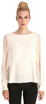 Thumbnail for your product : Catherine Malandrino Tiered Chiffon Top