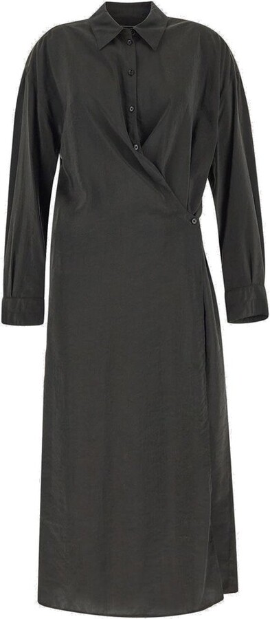 Lemaire Straight Collar Twisted Dress